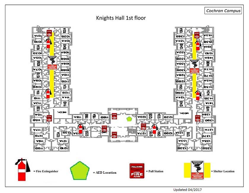 Knights hall 1st Safety Diagram